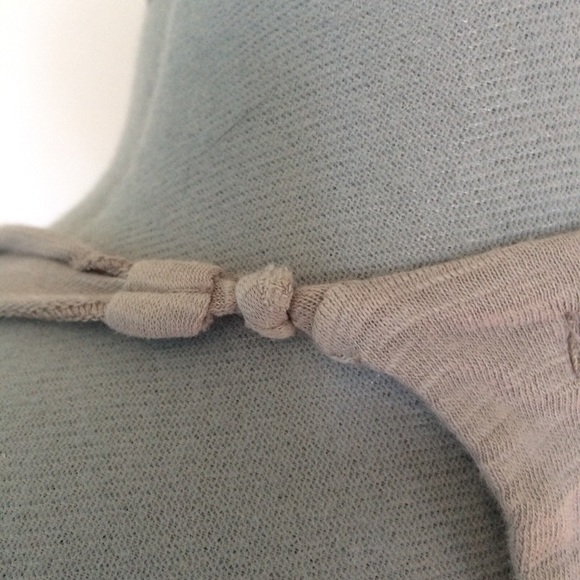 Gray Ombré Cowl Neck Loose Workout Tank Top Size S - Picture 4 of 7